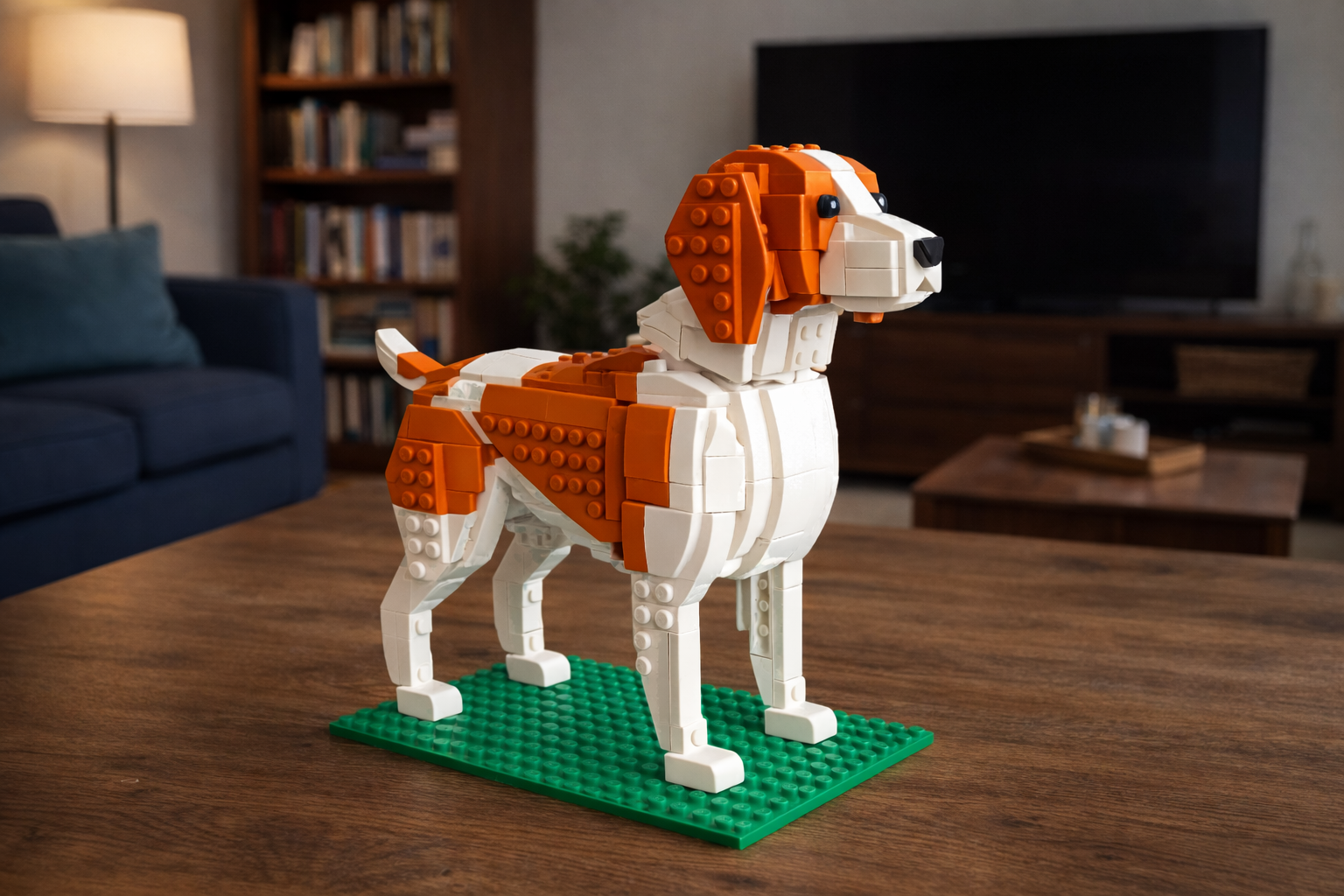 Brittany Spaniel Brick Dog