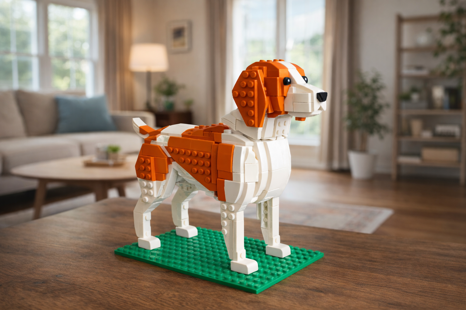 Brittany Spaniel Brick Dog