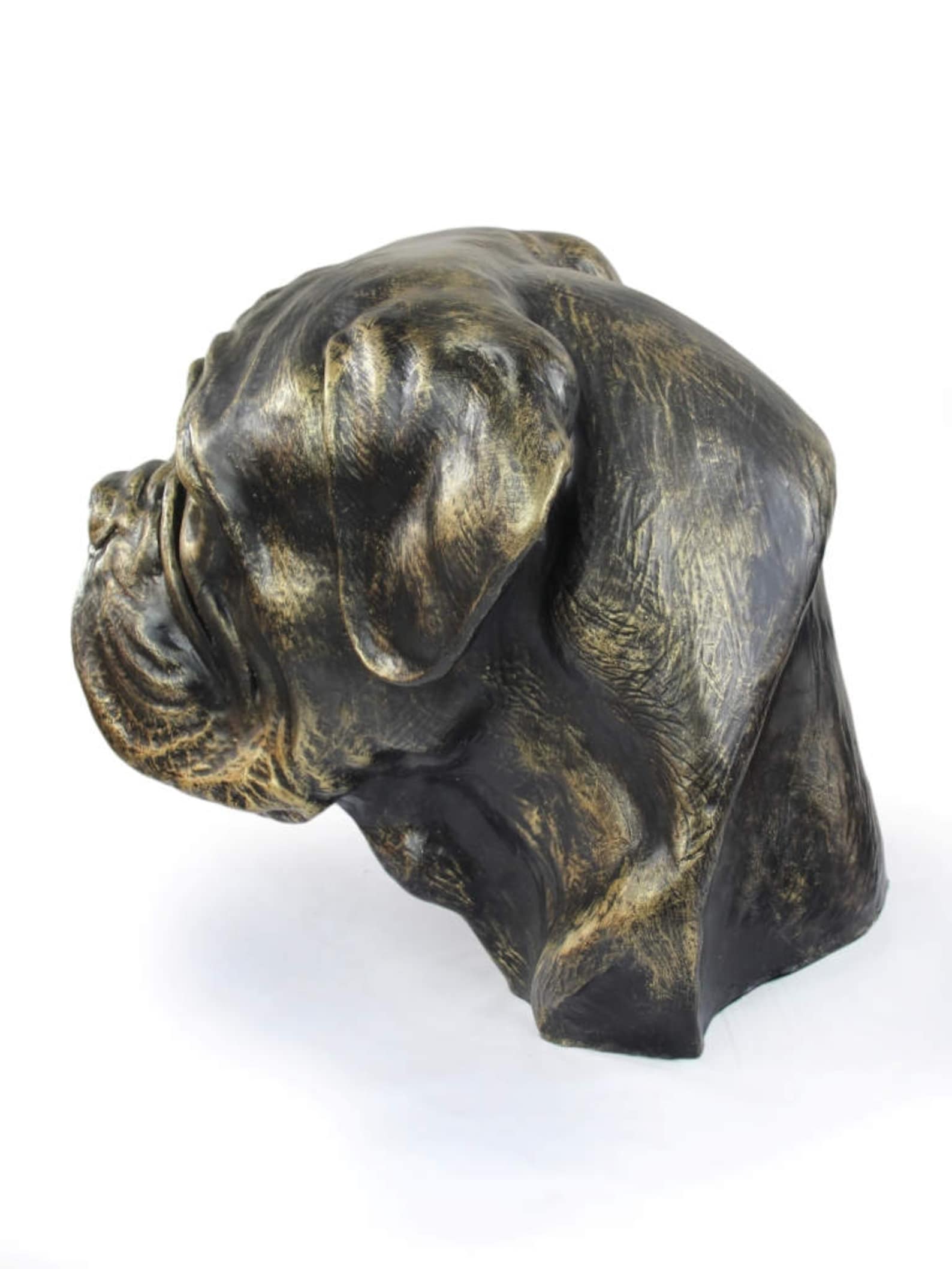 French Mastiff Memorial Sculpture Urn