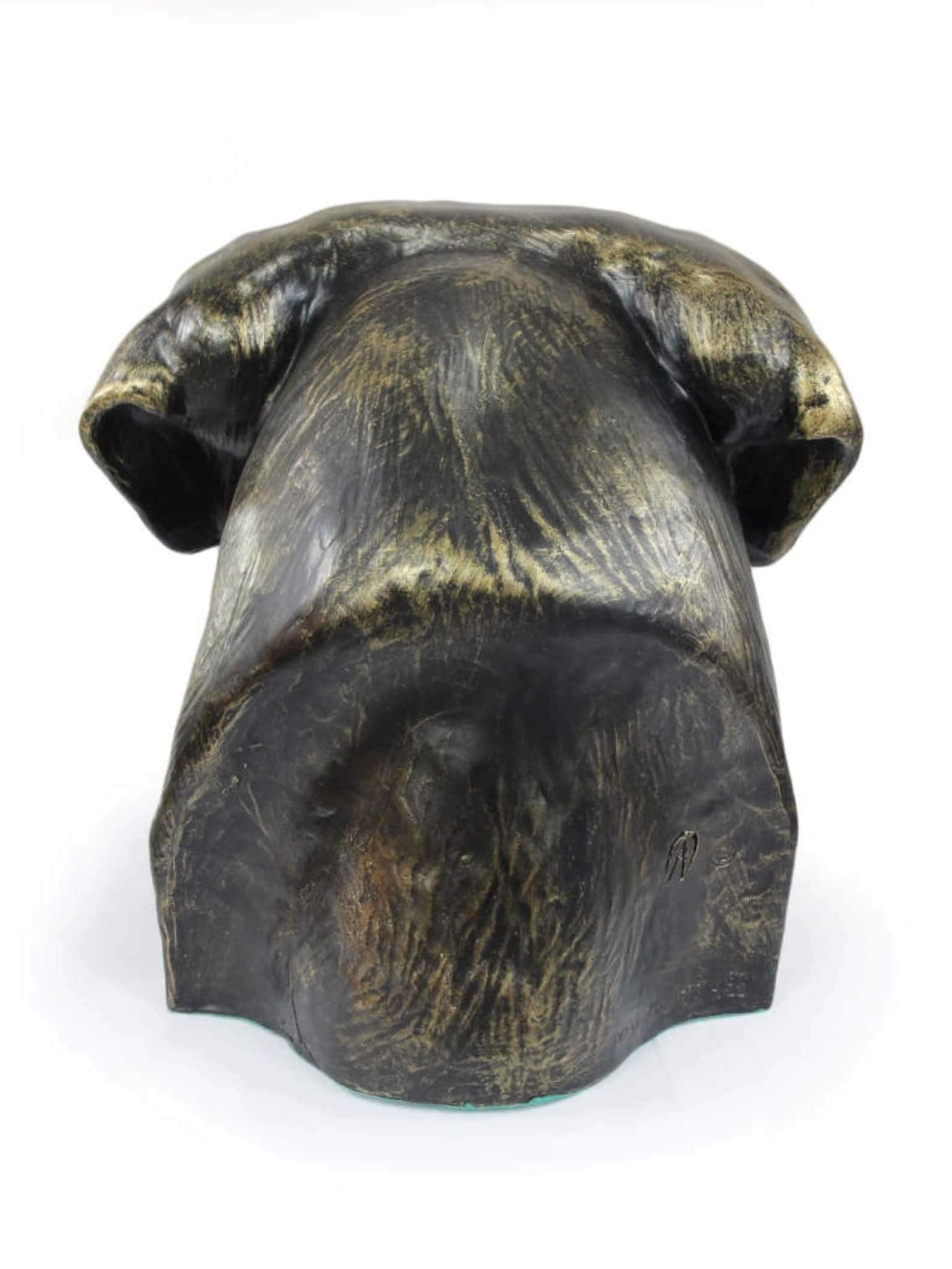 French Mastiff Memorial Sculpture Urn